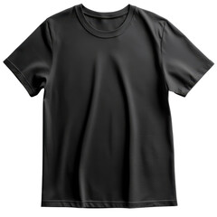 High-Quality Black T-Shirt Mockup for Apparel Design and Branding Presentation