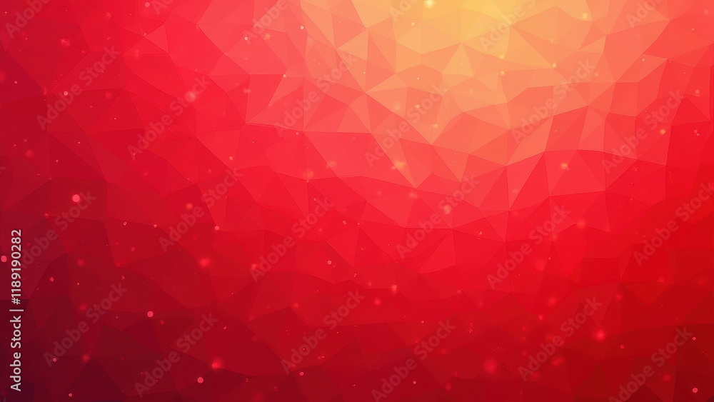 Poster red polygonal abstract background - abstract backgrounds