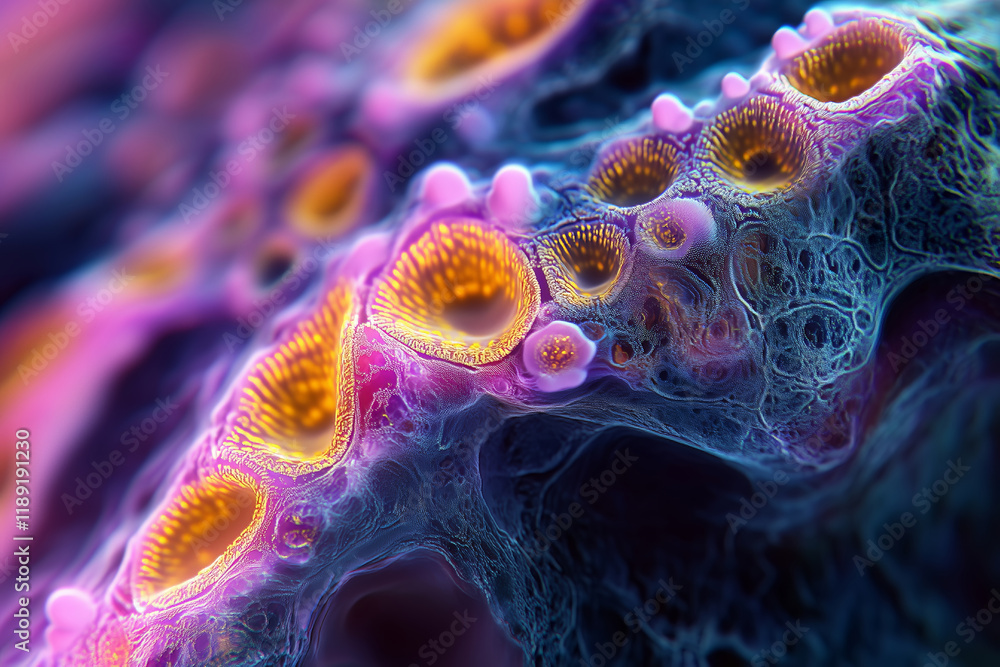 Poster exploring the intricate beauty of medical data correlation in vivid colors