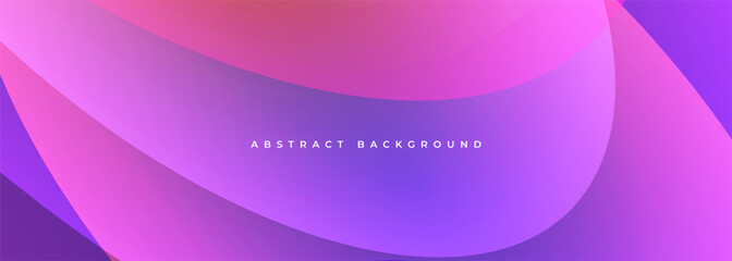 Purple and pink abstract modern wide background with circle shapes. Vector illustration