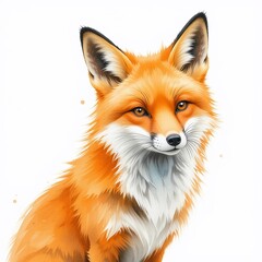 Fototapeta premium Majestic Red Fox Portrait Wild Animal Furry Creature Wildlife Photography