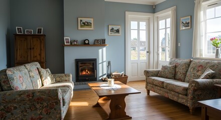 Interior living room design for a house