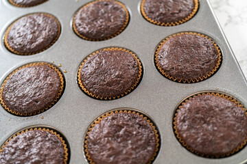 Baking Chocolate Cupcakes with Decadent Chocolate Frosting