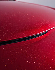Kirschrot - Teile vom Auto in rot - Lack