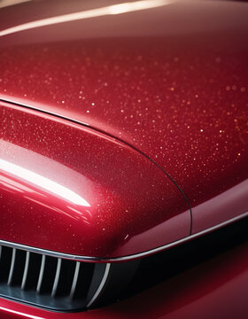Kirschrot - Teile vom Auto in rot - Lack