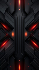 Futuristic sci-fi glowing red tech background
