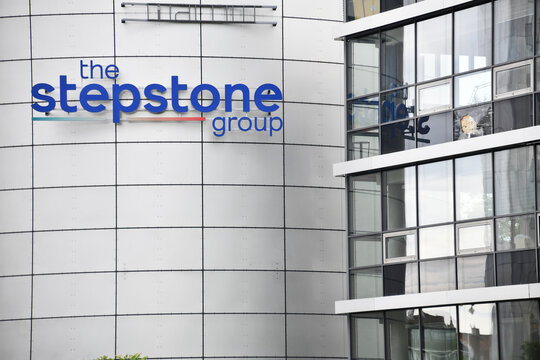 Dusseldorf, North Rhine-Westphalia, Germany - May 16, 2024: The StepStone group in Dusseldorf - StepStone is one of the world's leading next generation recruitment platforms