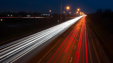 Night Traffic on Highway