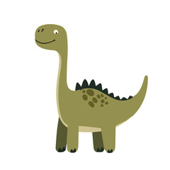 Dinosaur. Little monster cute character hand drawn. Vector isolated on white background.