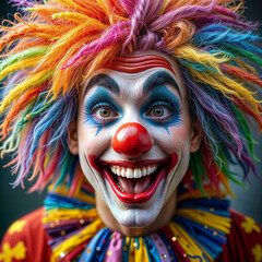 Portrait of a circus clown