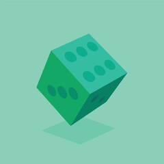 Dice Shadow WIth THeme Green