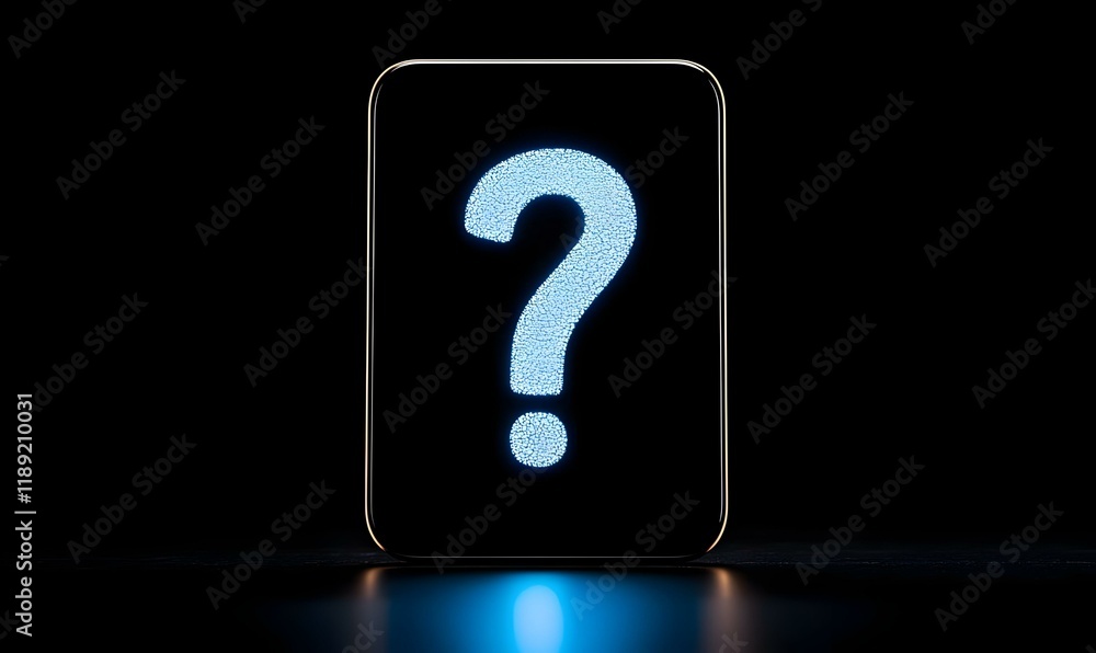Poster interactive quiz display on a smart device, engaging users with vibrant visuals, intuitive interface