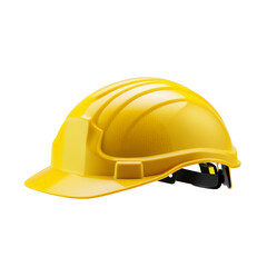 Fototapeta premium Standalone Yellow Hard Hat On Isolated Background