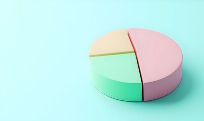 Fototapeta premium Pie chart highlighting benefits of remote work, showcasing increased productivity, flexibility, work-life balance, and cost savings for employees.