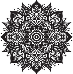 abstract floral background and ornamental round ornament