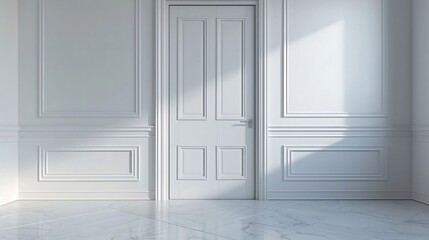 Fototapeta premium A cabinet is a versatile piece of furniture typically designed for storage and organization. It often features a combination of enclosed compartments, shelves, and drawers, making it suitable for a va