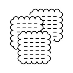 Matzah color icon. Judaism religion.
