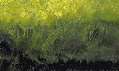 grass in the wind acrylic painting