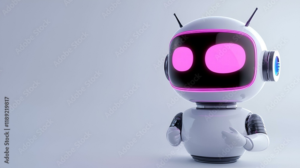 Poster ai chatbot engaging with users, digital interface displaying questions and answers, vibrant colors, 