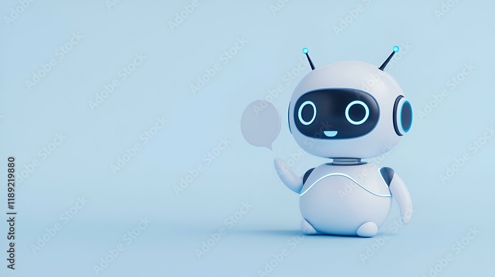Poster ai chatbot assisting customers, a virtual assistant engaged in conversation, providing support and s