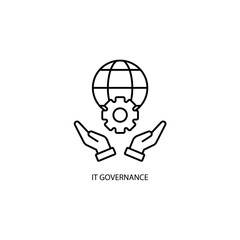 Icon a IT GOVERNANCE, isolated against a clean background.