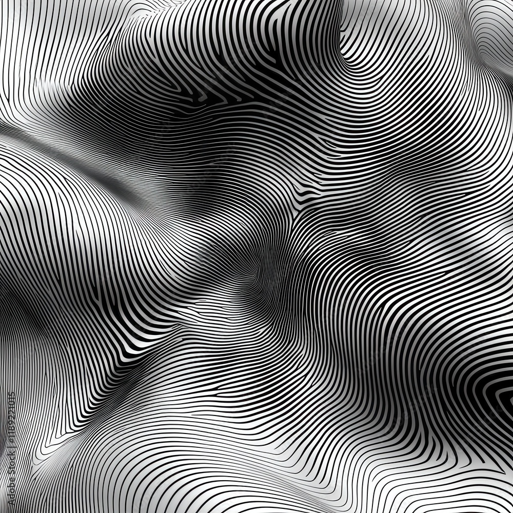 Poster dynamic abstract line art displaying modern design concepts in contemporary art environment