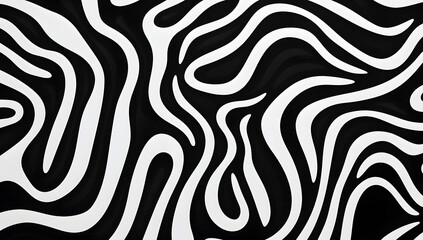 Obraz premium A Zebra skin maze pattern