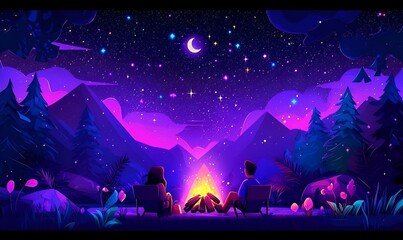 Whimsical Couples in Harmony, a vibrant depiction of joyful couples sharing laughter and love in a colorful, enchanting setting