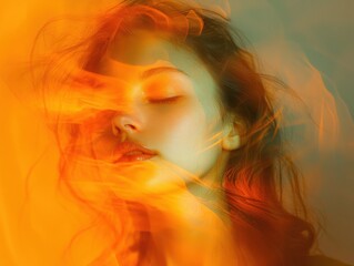 Abstract conceptual art of emotions studio fine art textural environment close-up viewpoint