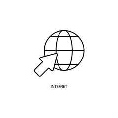 Icon a INTERNET, isolated against a clean background.