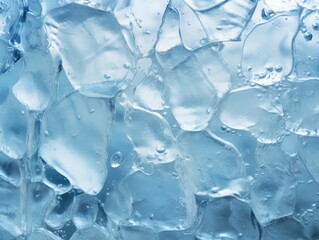 Glacial Serenity - Stunning Ice Texture with Glistening Facets and Translucent Surfaces, Conveying Chill Essence