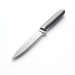 Obraz premium sleek stainless steel kitchen knife with modern design, perfect for culinary tasks. Its sharp blade and ergonomic handle ensure precision and comfort while cutting