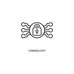 Icon a CYBERSECUTITY, isolated against a clean background.
