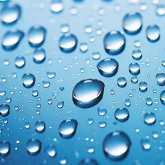 Glistening Raindrop Overlay Texture - Realistic Water Droplets on Transparent Surface