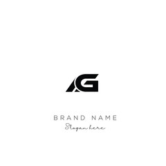 Creative Abstract Letter AG Logo Design, AG Logo Design For Business, Fashion, Branding, Signature