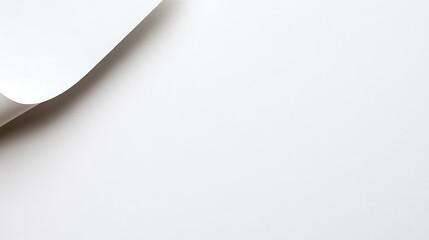 White Paper Corner Curl Abstract Background
