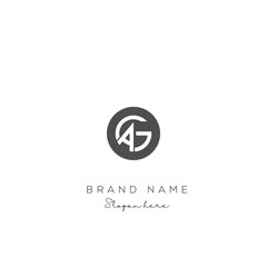 Creative Abstract Letter AG Logo Design, AG Logo Design For Business, Fashion, Branding, Signature