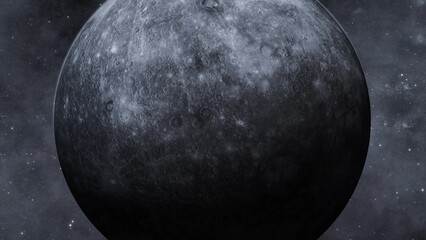 3d Mercury zoom out view galaxy