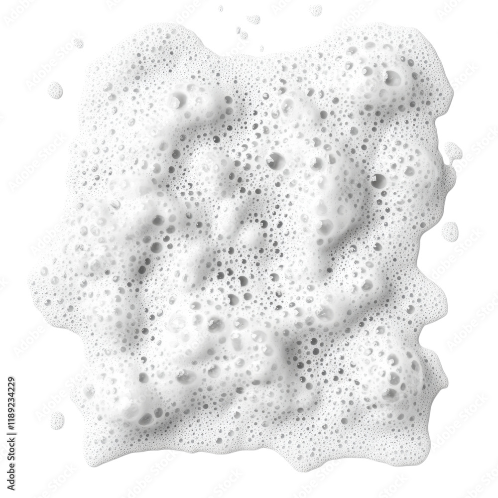 Poster abstract closeup of white foam bubbles texture background image