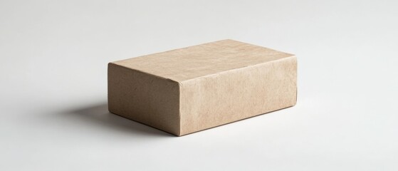 a cardboard box on a plain background