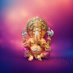 Lord ganpati festival of chaturthi, is one of the best-known and most worshiped gods in the Hindu religion lord Ganesha of Indian wedding festival tradition