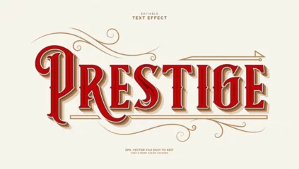 Fotobehang Prestige editable text effect victorian vintage style © Hiemstra