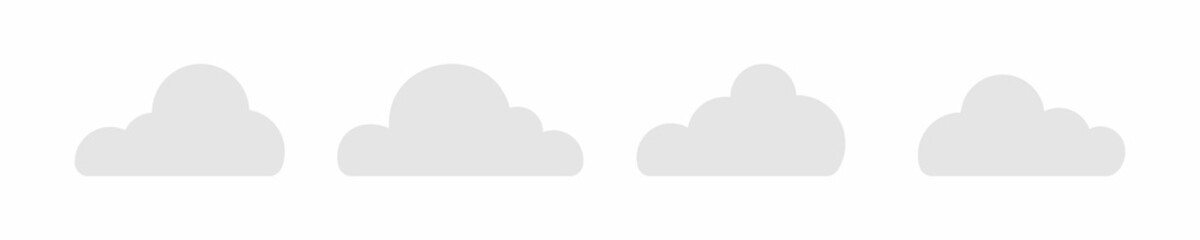 Fototapeta premium cloud set vector. sign icon