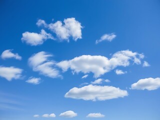 Fototapeta premium Clear Blue Sky and Cloudy Background Image- Perfect for Nature and Weather-Themed Designs