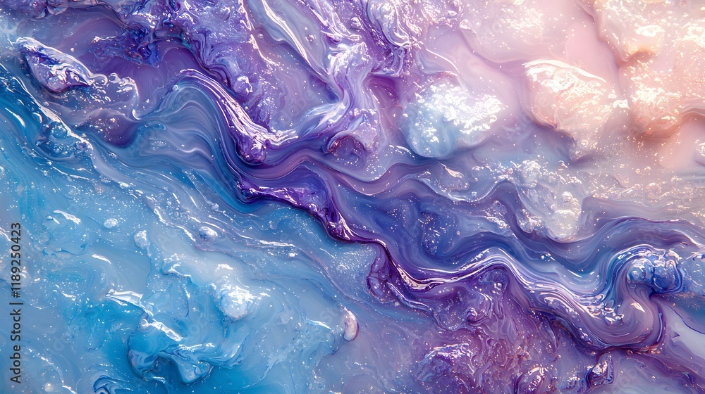Poster colorful abstract background with flowing textures and gradients. generative ai
