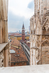 Fototapeta premium Cathedral of Milan .Duomo di Milan Duomo di Milano