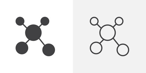 Connect icon flat and simple set design