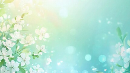 Lovely Pastel Spring Blossom Background for Nature Themes