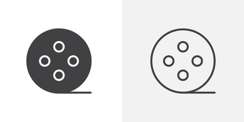 Movie icon flat and simple set design