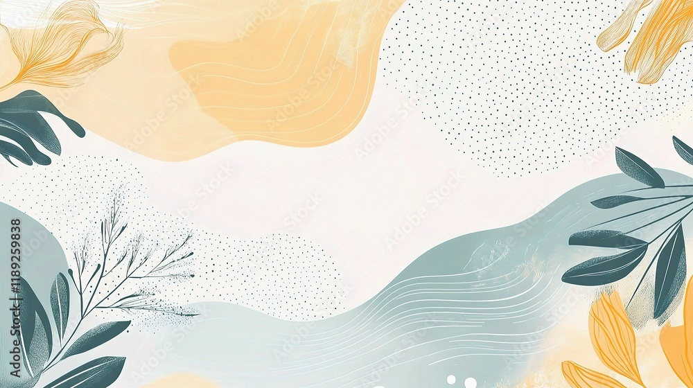 Aufkleber abstract universal artistic templates with soft colorful lines